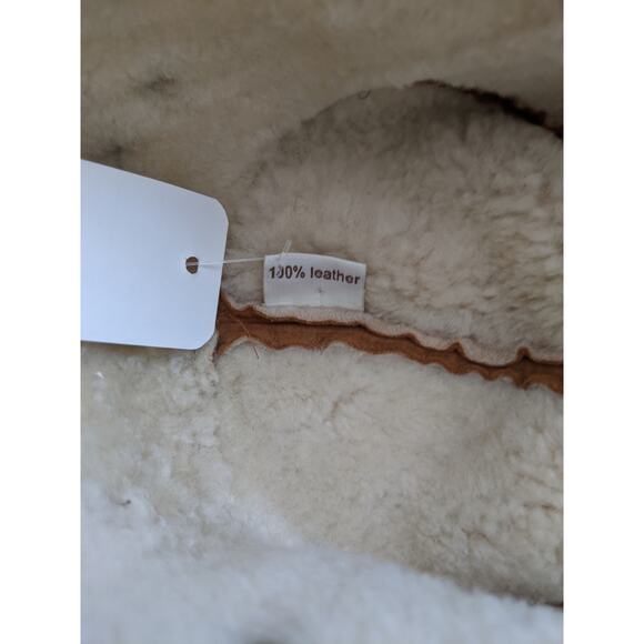 LN Esty's luka pelli leather wool Polish trapper aviator bomber hat. 22inch/7/m - Picture 7 of 11